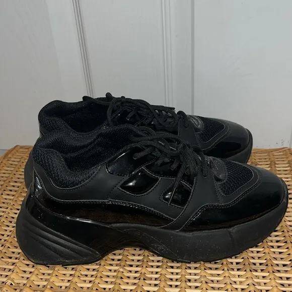 PINKO Rubino 2 patent black sneakers