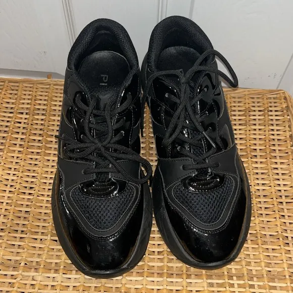 PINKO Rubino 2 patent black sneakers