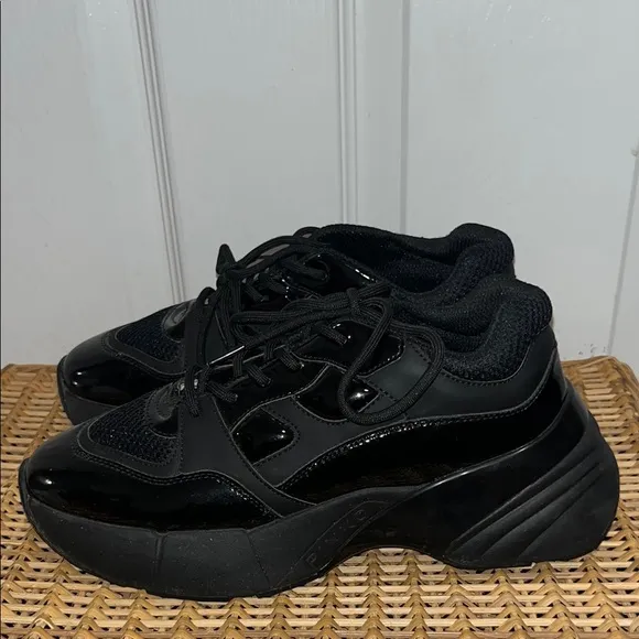 PINKO Rubino 2 patent black sneakers