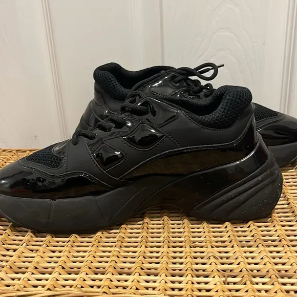 PINKO Rubino 2 patent black sneakers