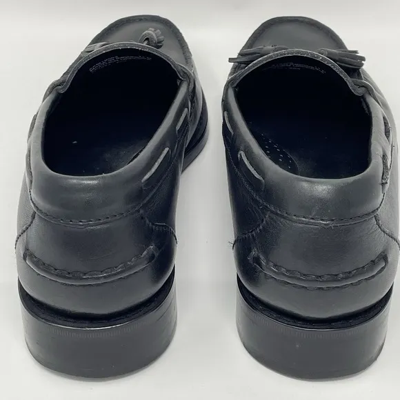 Polo Ralph Lauren Mens Size 11 D Shoes Loafers Black Leather Tassel Tassels