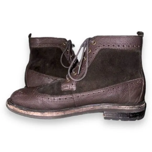 Polo Ralph Lauren Nickson Chocolate Brown Suede Boots 8.5