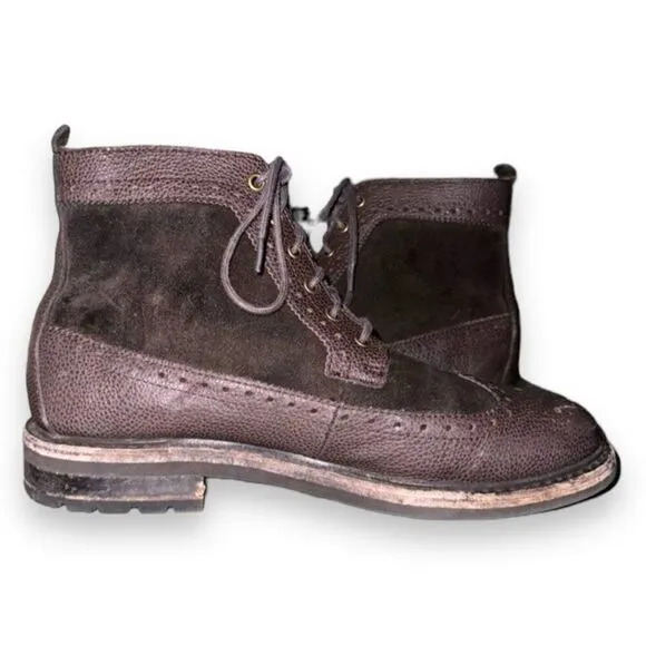 Polo Ralph Lauren Nickson Chocolate Brown Suede Boots 8.5