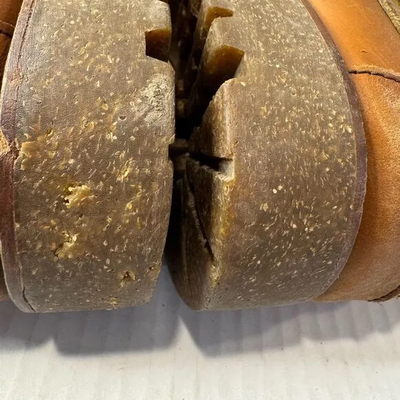 Polo Ralph Lauren Regiment Brown Leather Ankle Boots size 10.5 D