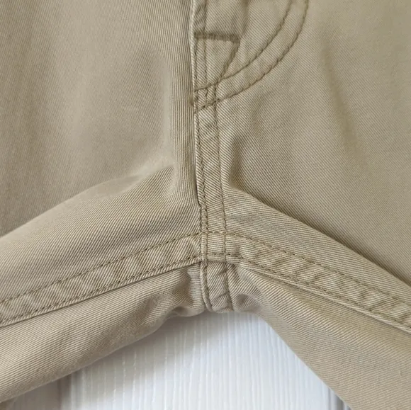 Polo Ralph Lauren Y2K Vintage 650 Straight Leg Talon Zip Chino Pants Khaki 34/30
