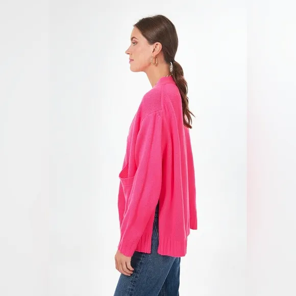 Pomander Place Hot Pink Slone Cardigan