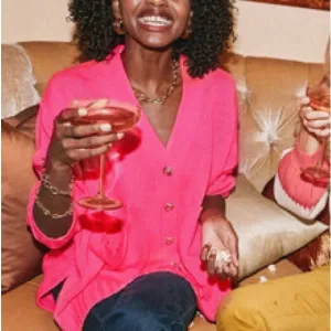 Pomander Place Hot Pink Slone Cardigan