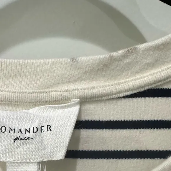 POMANDER PLACE Navy Stripe Vesty Mini Dress