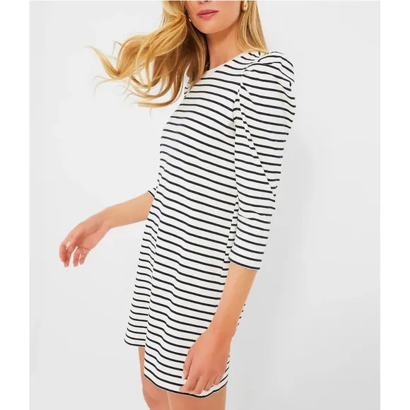POMANDER PLACE Navy Stripe Vesty Mini Dress