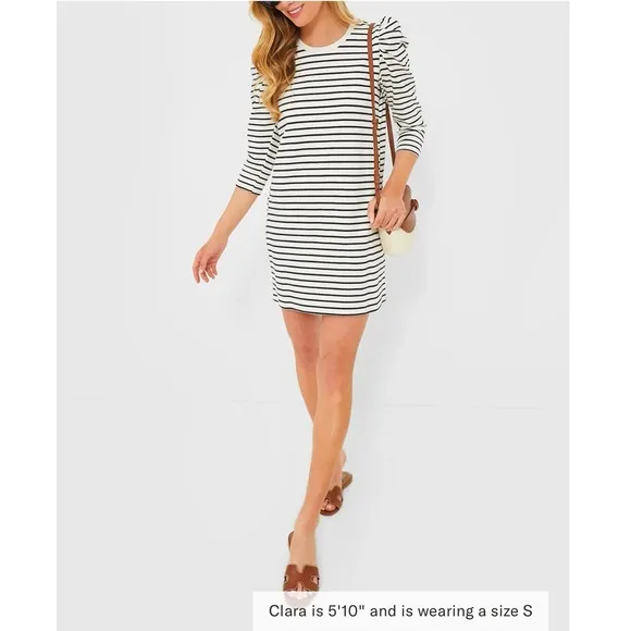 POMANDER PLACE Navy Stripe Vesty Mini Dress