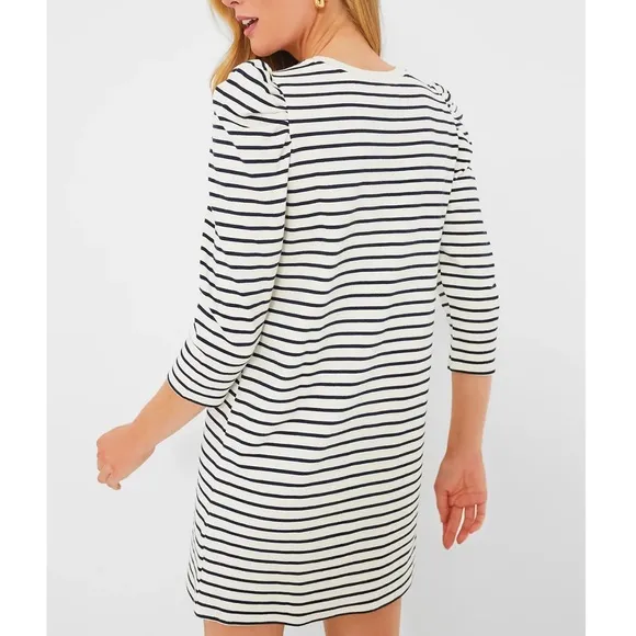 POMANDER PLACE Navy Stripe Vesty Mini Dress