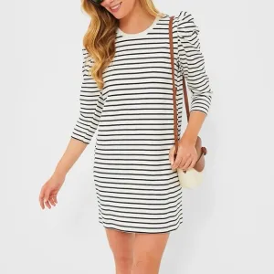 POMANDER PLACE Navy Stripe Vesty Mini Dress