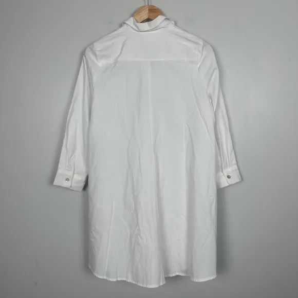 POMANDER PLACE White Oxford Harris Shirt Dress