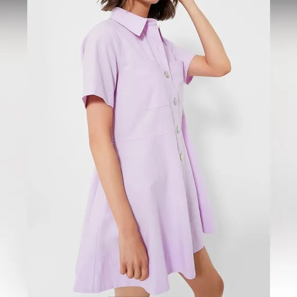 POMANDER PLACELilac Meryl Shirt Dress