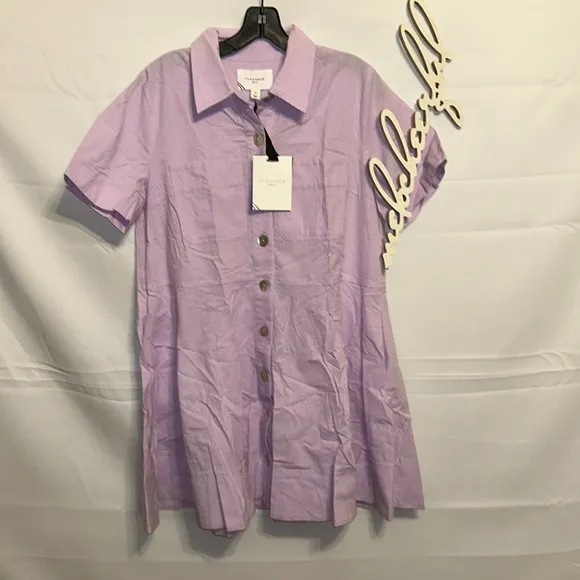 POMANDER PLACELilac Meryl Shirt Dress