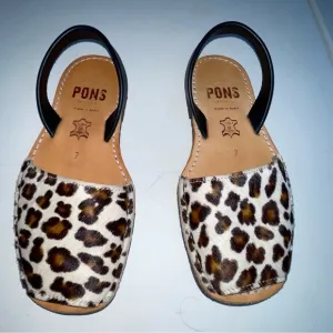 Pons Avarca Menorca Slip On Sandals Ankle Strap Women's Size 7