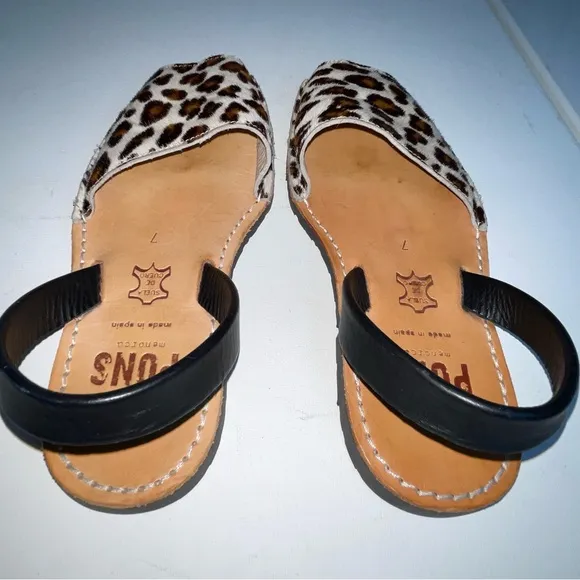Pons Avarca Menorca Slip On Sandals Ankle Strap Women's Size 7