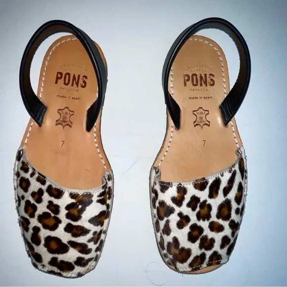 Pons Avarca Menorca Slip On Sandals Ankle Strap Women's Size 7