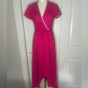 Poupette St. Barth Wrap Dress Fuscia Size Small NWT