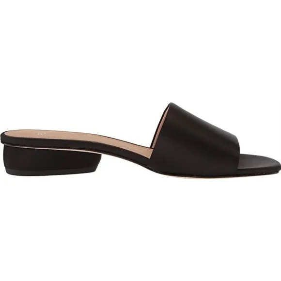 Pour La Victoire Mallory Black Slide Sandal Mules