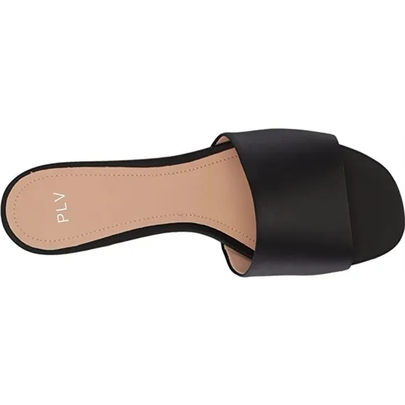 Pour La Victoire Mallory Black Slide Sandal Mules