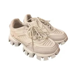 Prada Cloudbust Thunder Unisex White Low Top Sneakers Casual Athletic size 44
