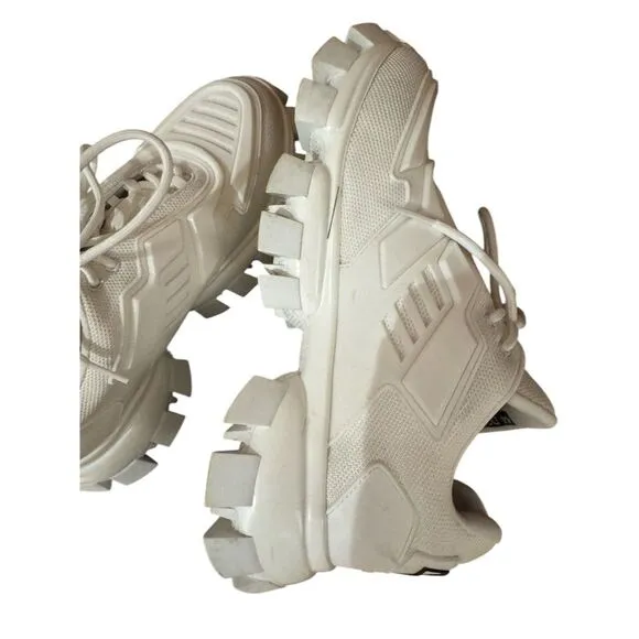 Prada Cloudbust Thunder Unisex White Low Top Sneakers Casual Athletic size 44