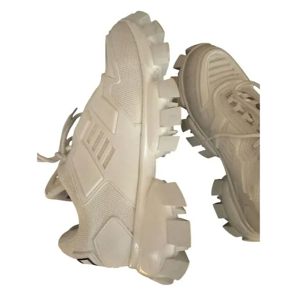 Prada Cloudbust Thunder Unisex White Low Top Sneakers Casual Athletic size 44