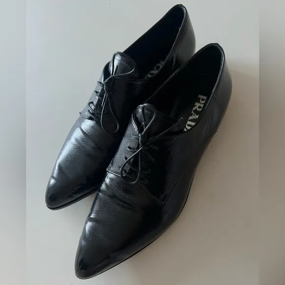 Prada Lace up Loafers