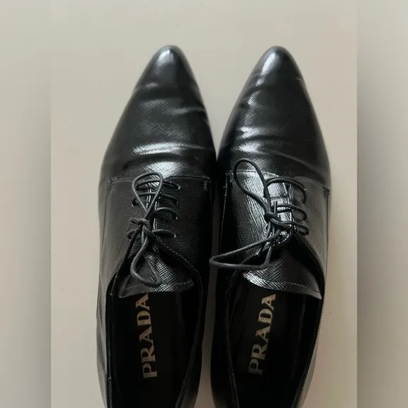Prada Lace up Loafers