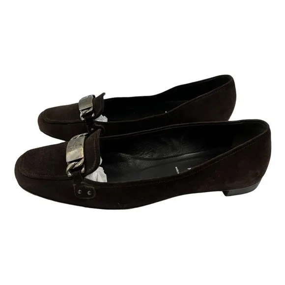PRADA Suede Leather Loafers