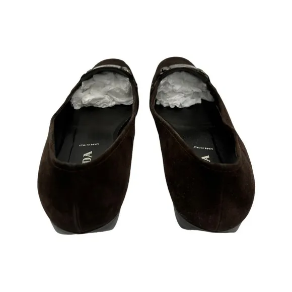 PRADA Suede Leather Loafers