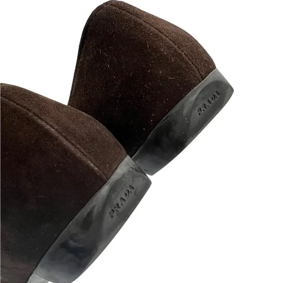 PRADA Suede Leather Loafers