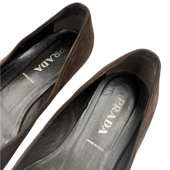 PRADA Suede Leather Loafers