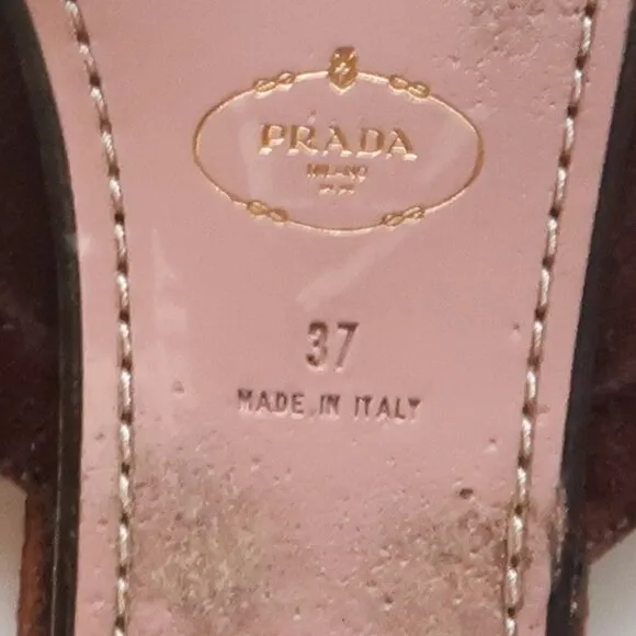 Prada Suede Slide Sandals Designer Summer Flats Casual Thong Sandals Flip Flops
