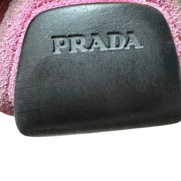PRADA Vintage Pink Suede Loafers Women Sz.9.5