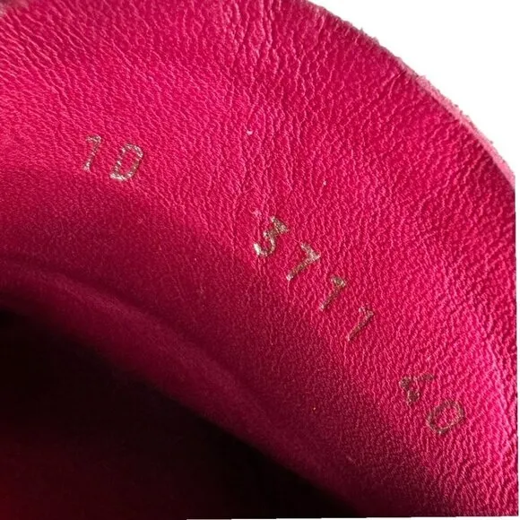 PRADA Vintage Pink Suede Loafers Women Sz.9.5