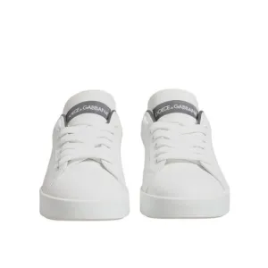 Pre Loved Dolce &amp; Gabbana Low Top Leather Sneakers Women White