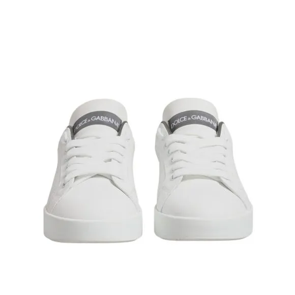 Pre Loved Dolce &amp; Gabbana Low Top Leather Sneakers Women White
