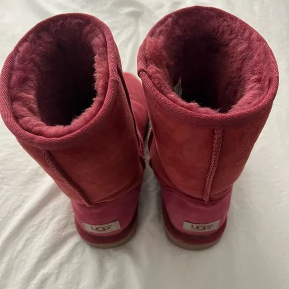 👑✅PRICE FIRM✅Women's Burgundy Red UGG Suede Boots