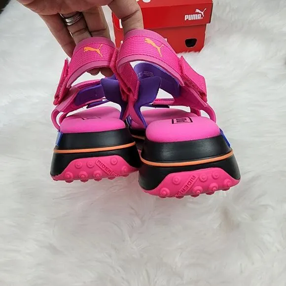 PUMA Future Rider Game On Size 6 Pink Sandals