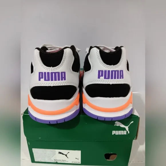 Puma Men's (Size 9.5) Black/Purple/Orange Performer Retro Sneakers (NWT)