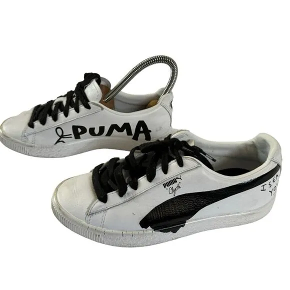 Puma Shantell Martin X Clyde Hand Drawn Scribble Sneakers