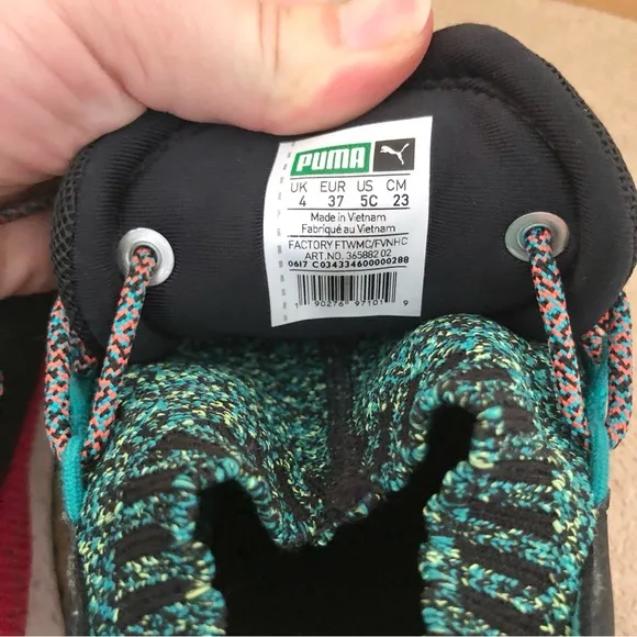 Puma Tsugi Shinsei 90s Bright Plasma Sneakers Kids size 5