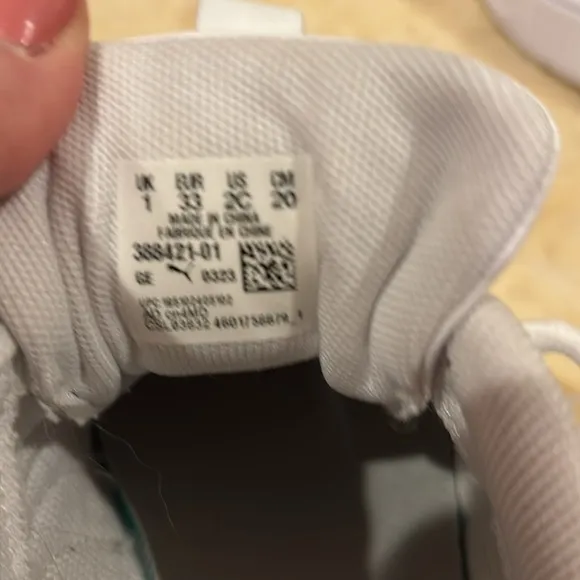Puma White Thick Sole Sneakers
