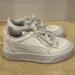 Puma White Thick Sole Sneakers