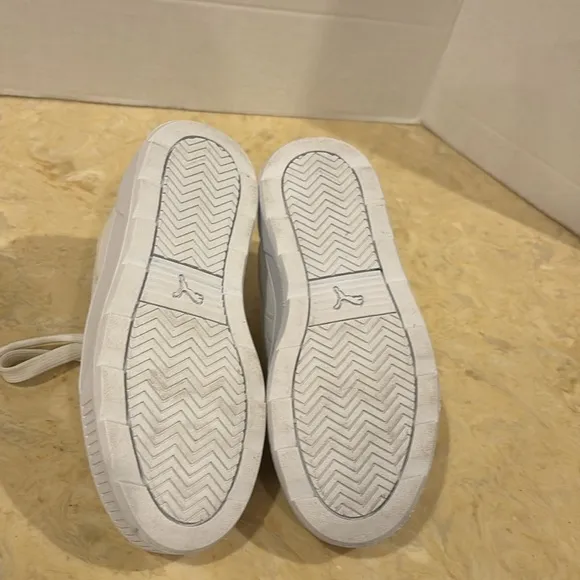 Puma White Thick Sole Sneakers