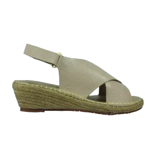 "Fortaleza" Leather Wedge Espadrilles