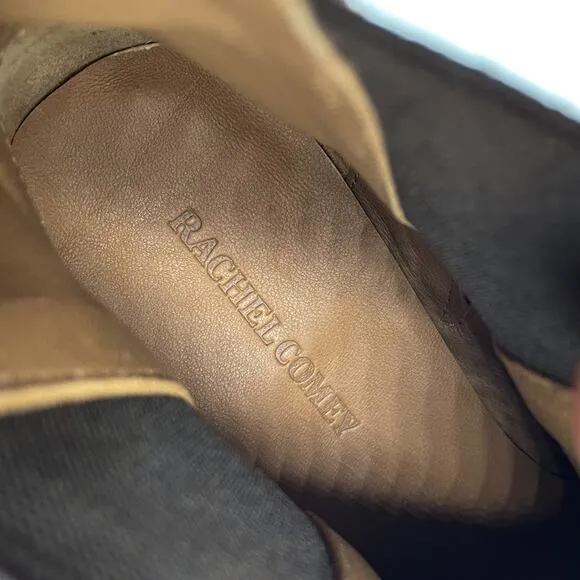 Rachel Comey Chelsea Boots *READ* Brown Suede Block Heel Pull On Ankle Sz 8
