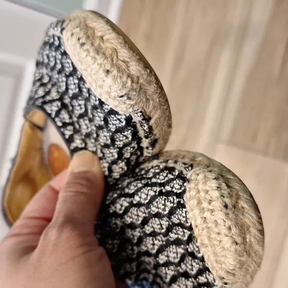 Rag &amp; Bone Georgie Woven Espadrille Slip On Flats 5 / 5.5